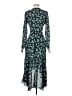 Intermix 100% Silk Teal Green Cocktail Dress Size 0 - photo 2