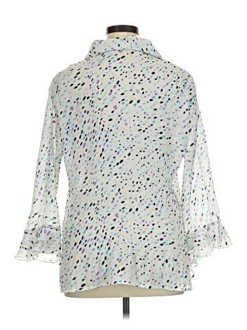 Essentials by Milano 3/4 Sleeve Blouse (view 2)