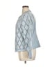Colleen Lopez 100% Polyester Argyle Blue Jacket Size 1X - photo 5