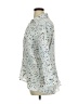 Essentials by Milano Polka Dots Silver 3/4 Sleeve Blouse Size XL - photo 5
