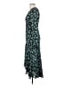 Intermix 100% Silk Teal Green Cocktail Dress Size 0 - photo 5