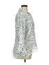 Essentials by Milano Polka Dots Silver 3/4 Sleeve Blouse Size XL - photo 4
