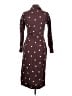 People Tree Polka Dots Brown Casual Dress Size 4 - photo 2