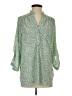 Pomelo 100% Polyester Green 3/4 Sleeve Blouse Size S - photo 1