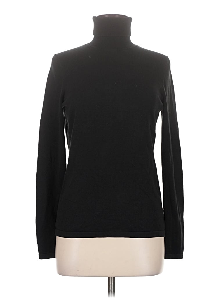 Pre-owned Assorted Brands Turtleneck Sweater In Black