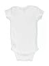 Gerber Solid White Short Sleeve Onesie Size 6-9 mo - photo 2