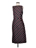 Assorted Brands Stripes Black Burgundy Casual Dress Size 2 - photo 1
