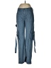 LOVEGEN Blue Cargo Pants Size 7 - photo 1