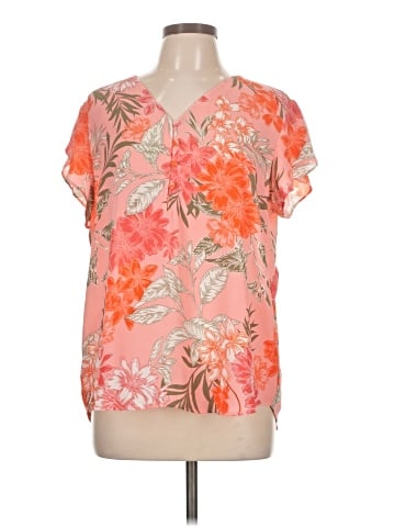 Ann Taylor LOFT Outlet Short Sleeve Blouse (view 1)