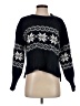 Pink Republic Floral Black Pullover Sweater Size S - photo 1