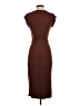 Alya Solid Brown Cocktail Dress Size S - photo 2