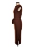 Alya Solid Brown Cocktail Dress Size S - photo 5