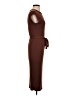Alya Solid Brown Cocktail Dress Size S - photo 4