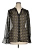 CAbi 100% Polyester Gold Long Sleeve Blouse Size XL - photo 1