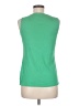 Talbots 100% Cotton Green Sleeveless Top Size M - photo 2