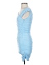 Hello Molly Solid Blue Cocktail Dress Size 4 - photo 5