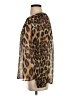 Banana Republic 100% Polyester Animal Print Brown Long Sleeve Blouse Size S - photo 5