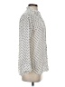 Everlane 100% Cupro Polka Dots Ivory 3/4 Sleeve Blouse Size 00 - photo 4