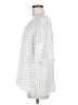 Ann Taylor LOFT 100% Polyester Polka Dots Ivory Short Sleeve Blouse Size M - photo 5