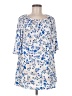 West Loop Blue 3/4 Sleeve Blouse Size M - photo 1