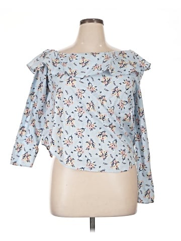 No Comment 3/4 Sleeve Blouse (view 1)