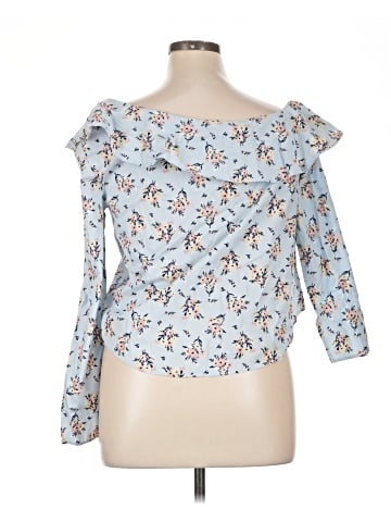 No Comment 3/4 Sleeve Blouse (view 2)