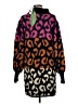 FARM Rio Animal Print Black Pullover Sweater Size M - photo 2
