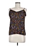 Ann Taylor LOFT 100% Polyester Brown Tank Top Size Med Petite - photo 1