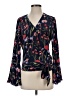 Parker 100% Silk Black Long Sleeve Silk Top Size XS - photo 1