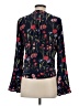 Parker 100% Silk Black Long Sleeve Silk Top Size XS - photo 2