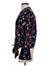 Parker 100% Silk Black Long Sleeve Silk Top Size XS - photo 5