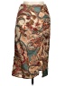 Shein Paisley Brown Teal Casual Skirt Size 6 - photo 1