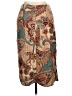 Shein Paisley Brown Teal Casual Skirt Size 6 - photo 2