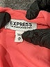 Express 100% Polyester Color Block Pink Long Sleeve Blouse Size XS - photo 7