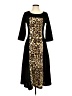 White Mark Animal Print Black Casual Dress Size S - photo 1