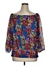 Colleen Lopez Blue 3/4 Sleeve Blouse Size 1X - photo 1