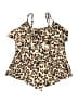 B2Prity Animal Print Brown Swimsuit Top Size 18 - photo 1