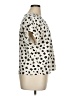 MELLODAY Animal Print Ivory Short Sleeve Blouse Size XL - photo 4