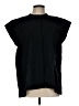 Athleta 100% Polyester Black Short Sleeve Blouse Size L - photo 1