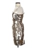 Forever 21 100% Polyester Metallic Silver Cocktail Dress Size S - photo 5