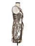 Forever 21 100% Polyester Metallic Silver Cocktail Dress Size S - photo 4