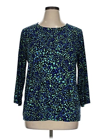 Susan Graver 3/4 Sleeve Blouse (view 1)