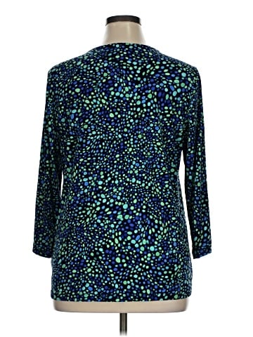Susan Graver 3/4 Sleeve Blouse (view 2)