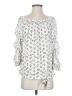 Picadilly Fashions White 3/4 Sleeve Blouse Size S - photo 1