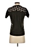 Hi-Line Black Short Sleeve Top Size XS - photo 2