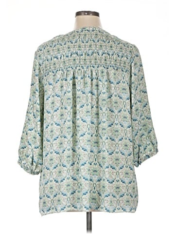 Rose + Olive 3/4 Sleeve Blouse (view 2)