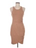 Unbranded Solid Tan Casual Dress Size M - photo 1