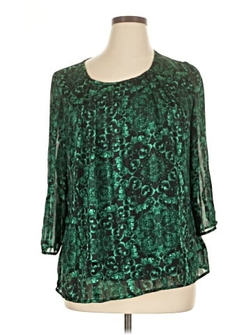 Sara Michelle 3/4 Sleeve Blouse (view 1)