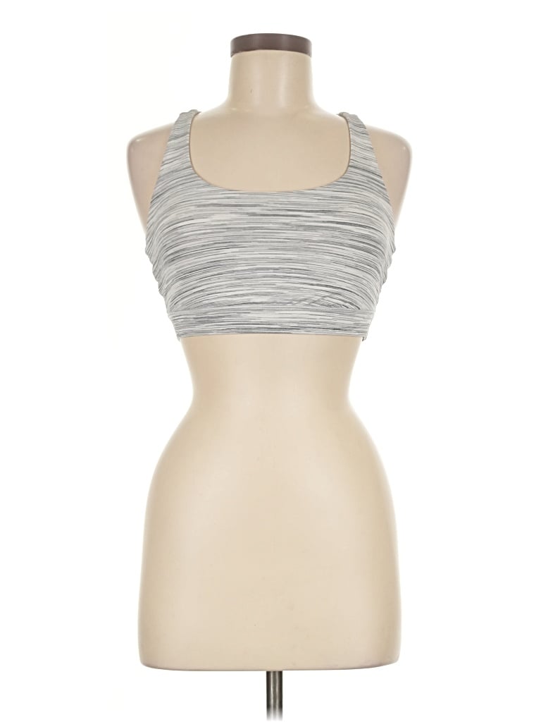 Pre-owned Lululemon Athletica Sleeveless Top Gray Halter Neckline Tops