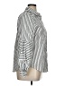 Chico's Stripes Silver Long Sleeve Button-Down Shirt Size XL (3) - photo 4